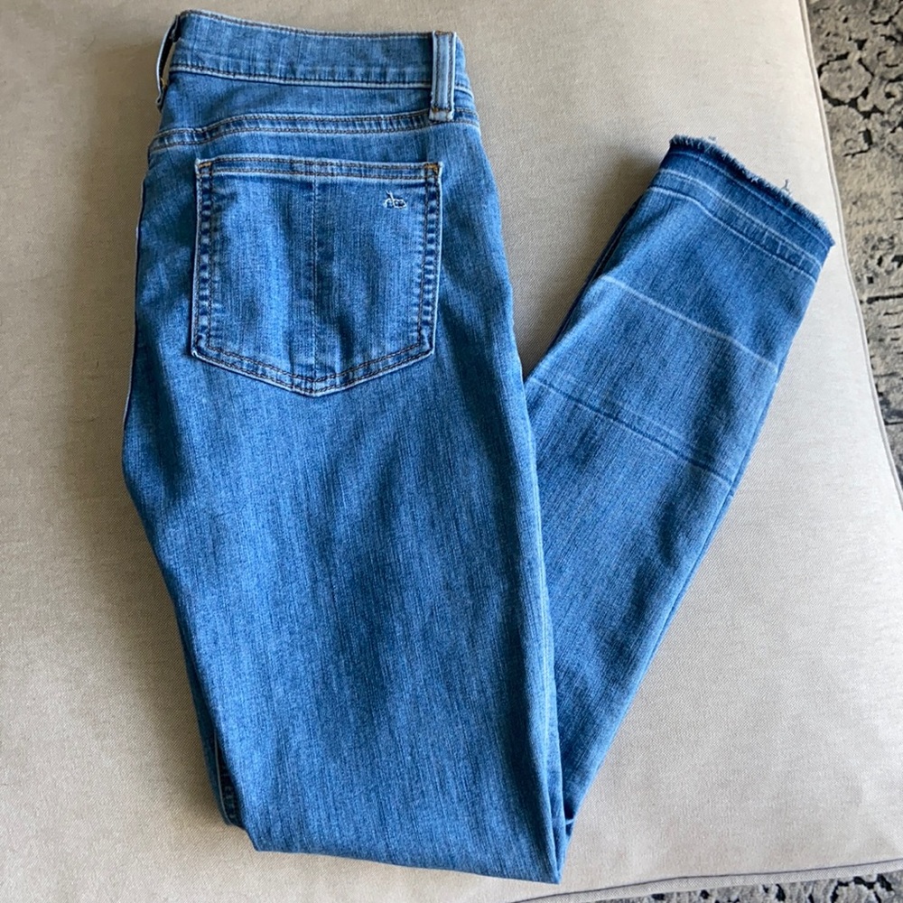 Rag & Bone Skinny Jeans with Hem Detail